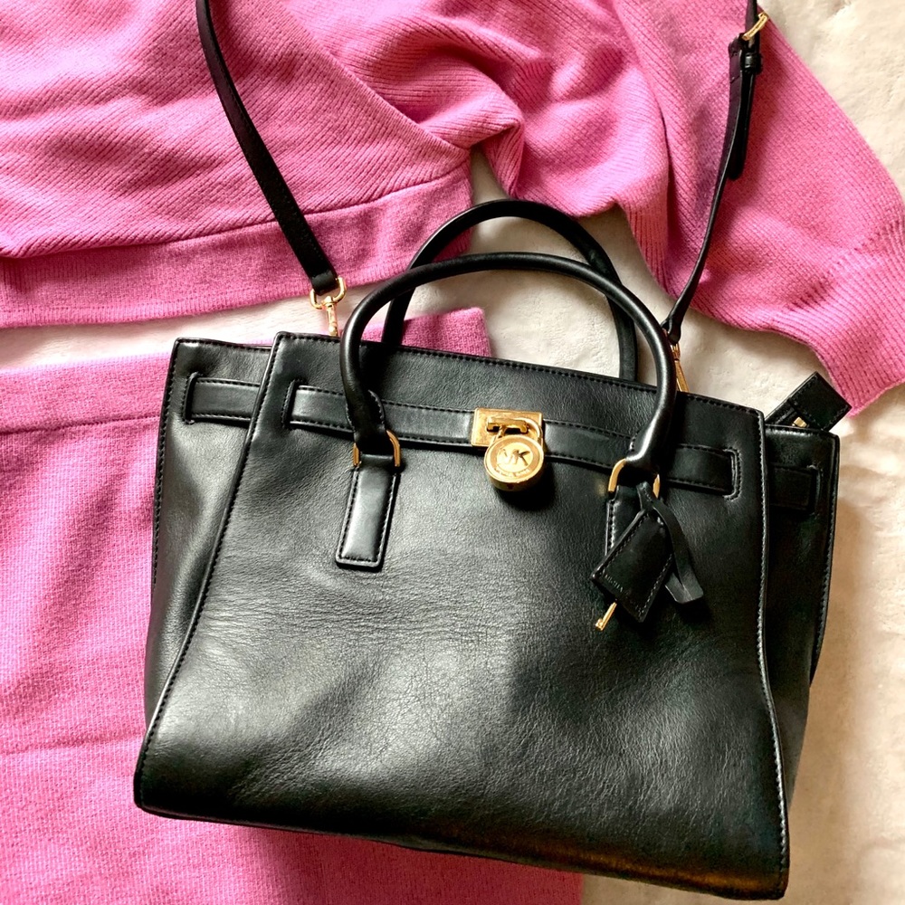 Michael Kors Hamilton Traveler large leather tote